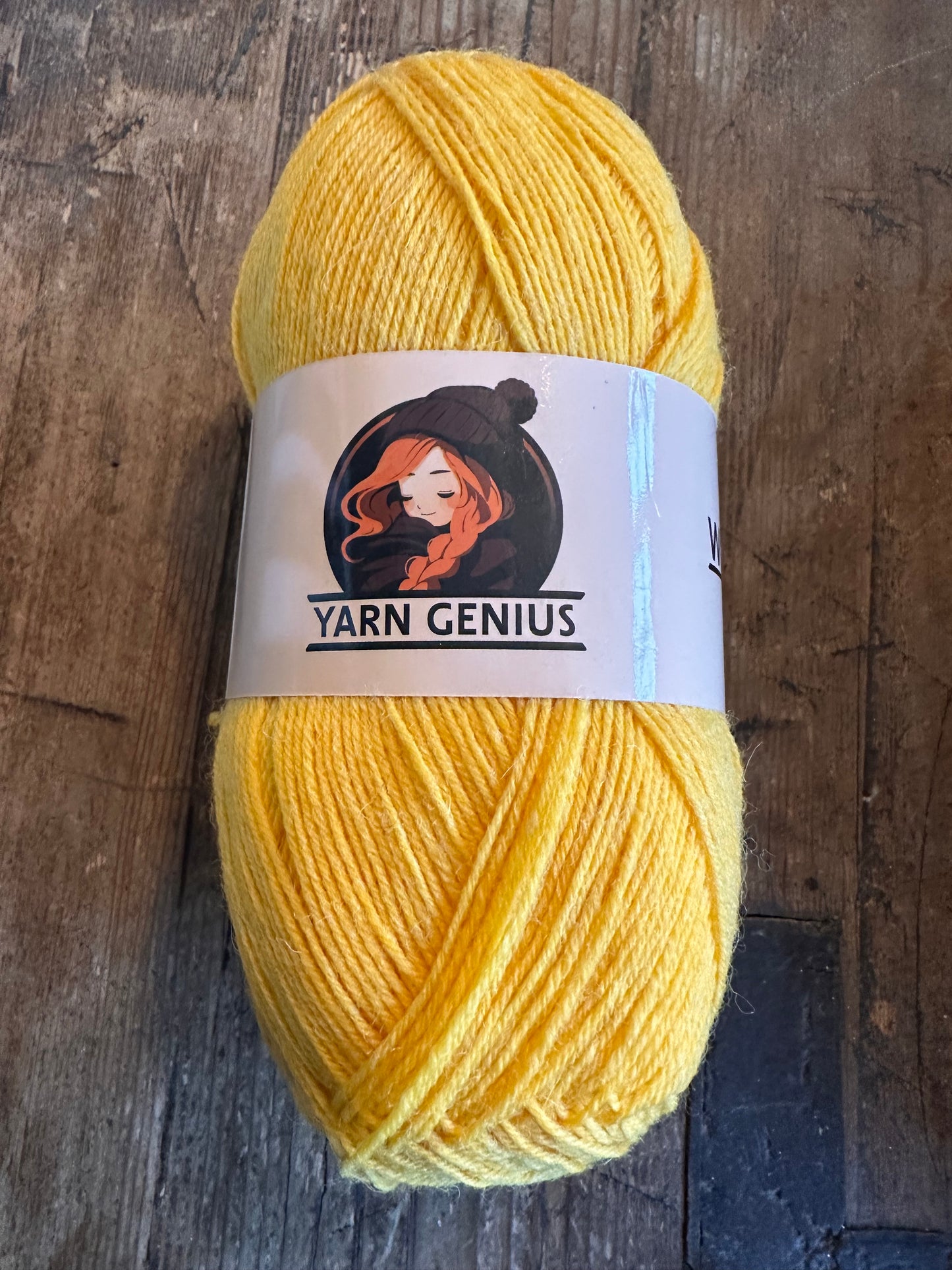 Winter - yellow 75% wool and 25% polyamide