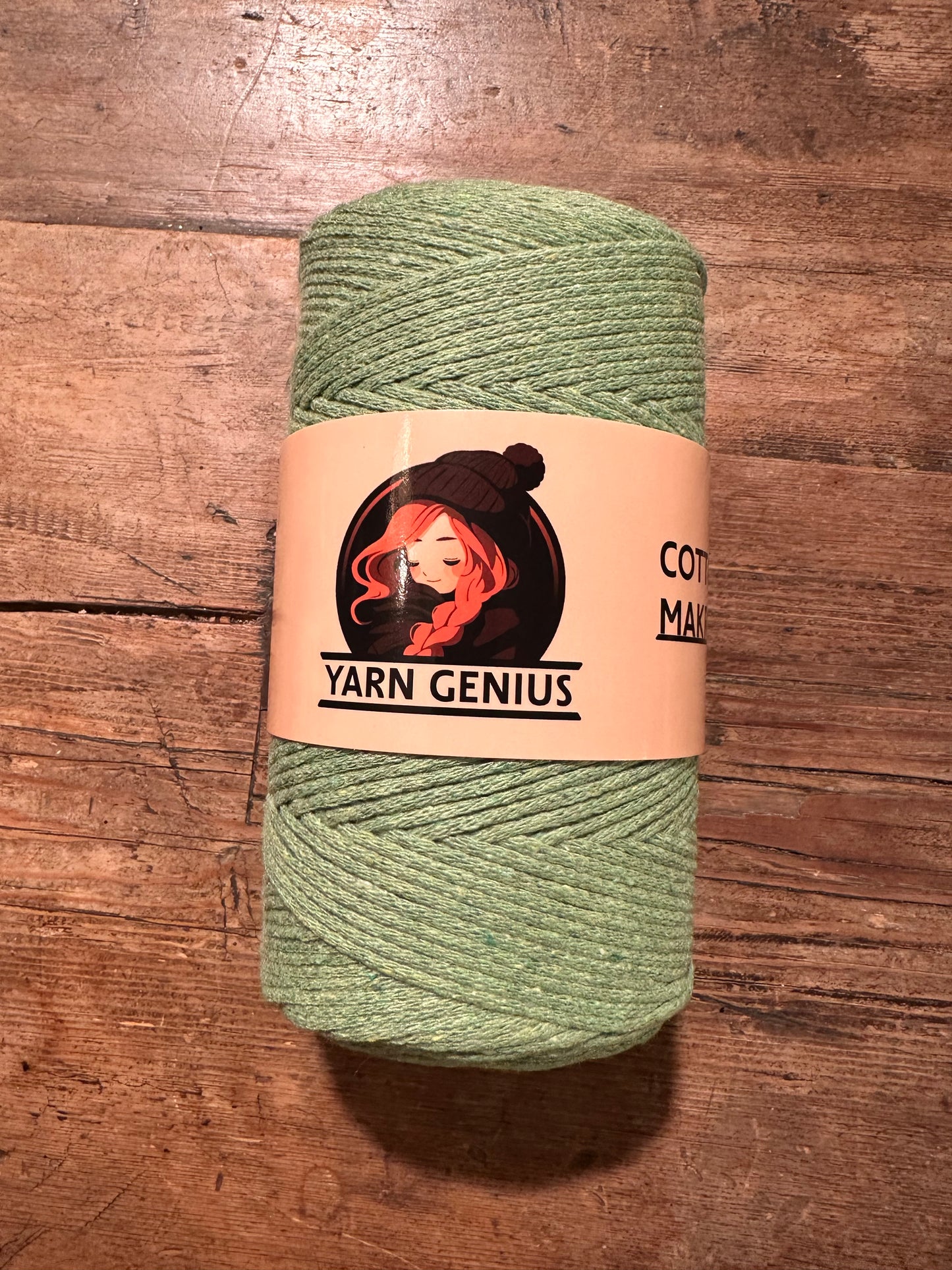 Makrome Cotton - light green 100% cotton 250gr